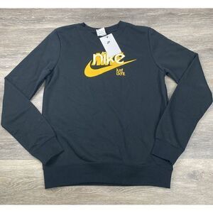 Nike Just Do It Women's Sweater Black‎ FN3628-010 Size XS $70